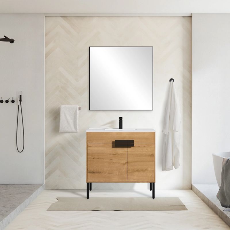 Blossom Bari 030 Modern Free-Standing Bathroom Vanity with Adjustable Storage - Quality Home Distribution