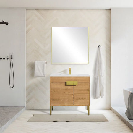 Blossom Bari 030 Modern Free-Standing Bathroom Vanity with Adjustable Storage - Quality Home Distribution
