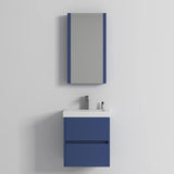 Blossom Valencia 016 Wall-Mounted Floating Vanity Cabinet - Navy Blue - Quality Home Distribution