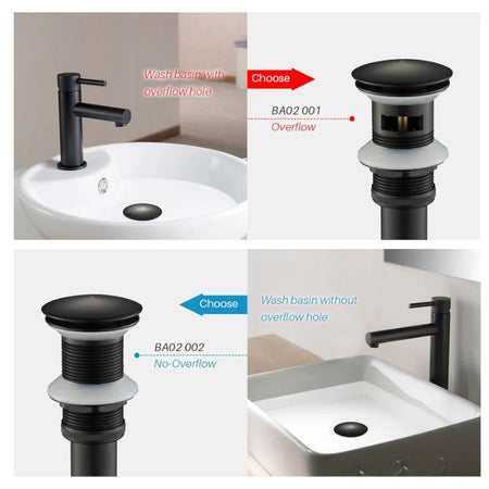 Blossom 1-1/4" Premium Brass Pop-Up Sink Drain with Overflow - Quality Home Distribution