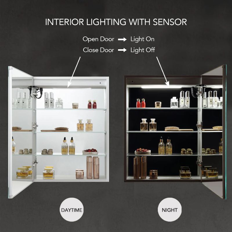 Blossom Vega LED Medicine Cabinet with Smart Touch Controls and Anti-Fog Mirror - Quality Home Distribution
