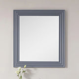 Blossom Rome 30-Inch Modern Wood Framed Bathroom Wall Mirror - Quality Home Distribution