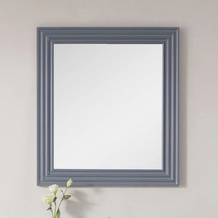 Blossom Rome 30-Inch Modern Wood Framed Bathroom Wall Mirror - Quality Home Distribution