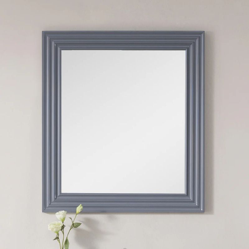 Blossom Rome 30-Inch Modern Wood Framed Bathroom Wall Mirror - Quality Home Distribution