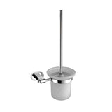 Blossom 300 Series Modern Wall-Mounted Toilet Brush Holder with Frosted Glass