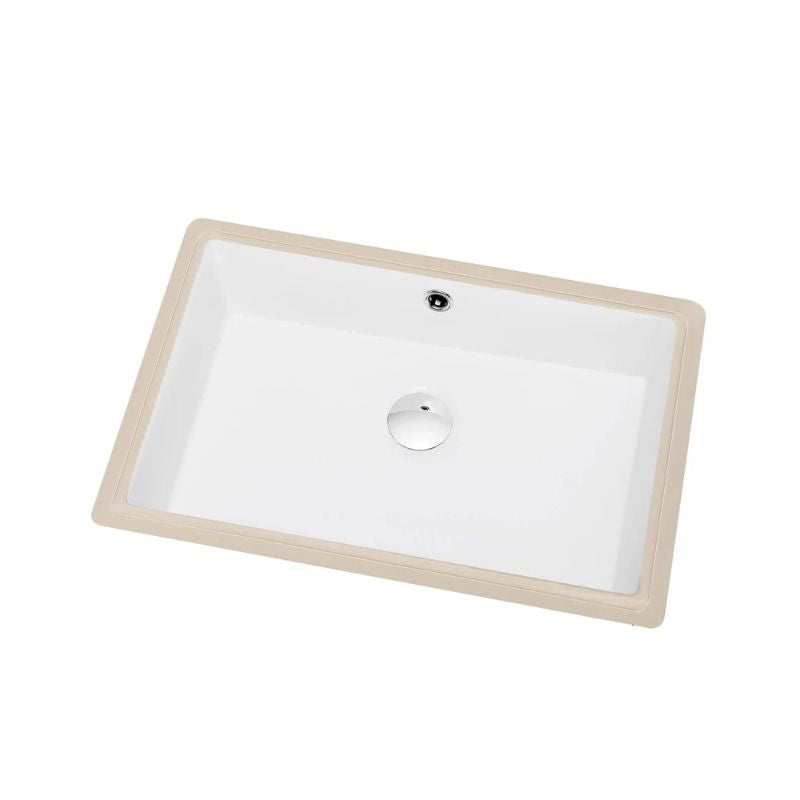 Blossom 21" x 14" Rectangular Ceramic Undermount Bathroom Basin - Quality Home Distribution