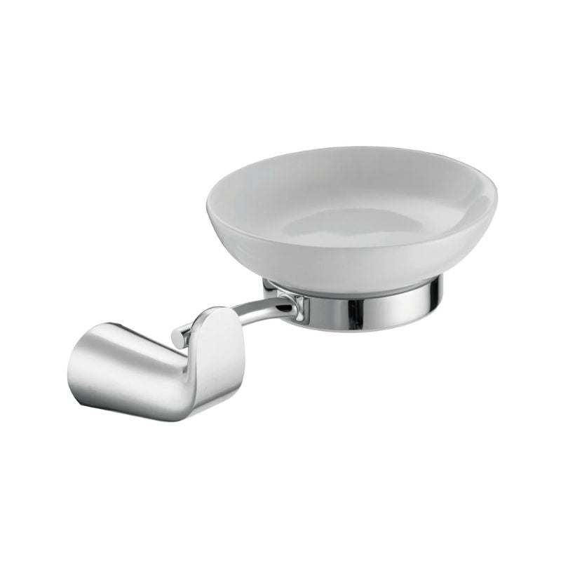 Blossom 100 Series Modern Wall-Mounted Soap Dish with Ceramic Tray - Quality Home Distribution