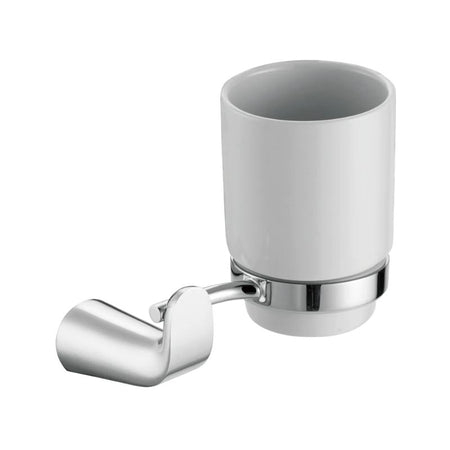 Blossom 100 Series Wall-Mounted Toothbrush Holder with Ceramic Cup - Quality Home Distribution