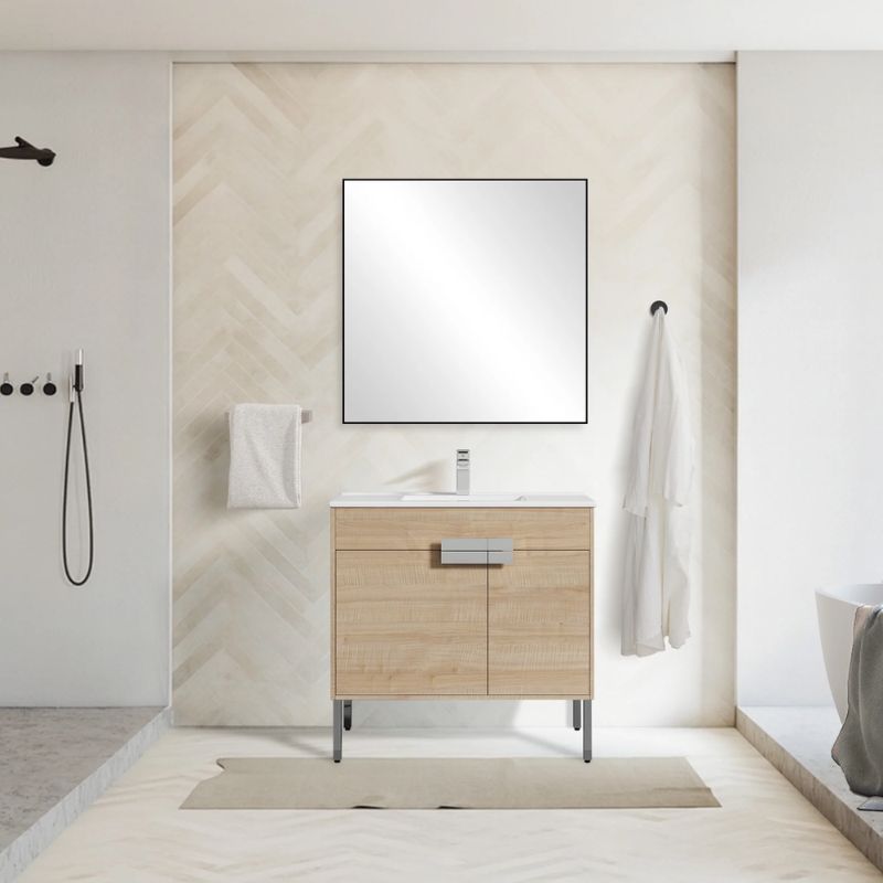 Blossom Bari 030 Modern Free-Standing Bathroom Vanity with Adjustable Storage - Quality Home Distribution