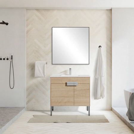 Blossom Bari 030 Modern Free-Standing Bathroom Vanity with Adjustable Storage - Quality Home Distribution