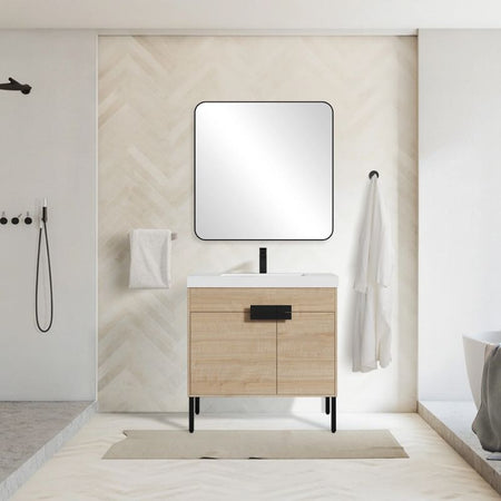 Blossom Bari 030 Modern Free-Standing Bathroom Vanity with Adjustable Storage - Quality Home Distribution