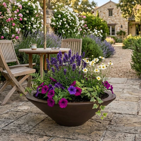 Archpot Geo Round Low Planter - Quality Home Distribution