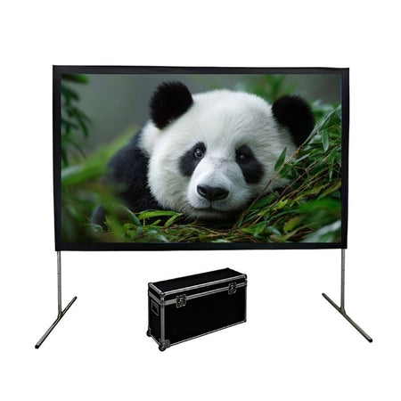 EluneVision Quick Fold Portable Projector Screen | 16:9 High Definition Format - Quality Home Distribution