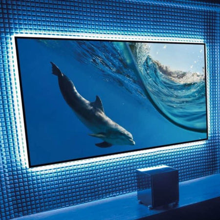 EluneVision Reference AudioWeave 4K NanoEdge Fixed-Frame Screen | 16:9 High Definition Format - Quality Home Distribution