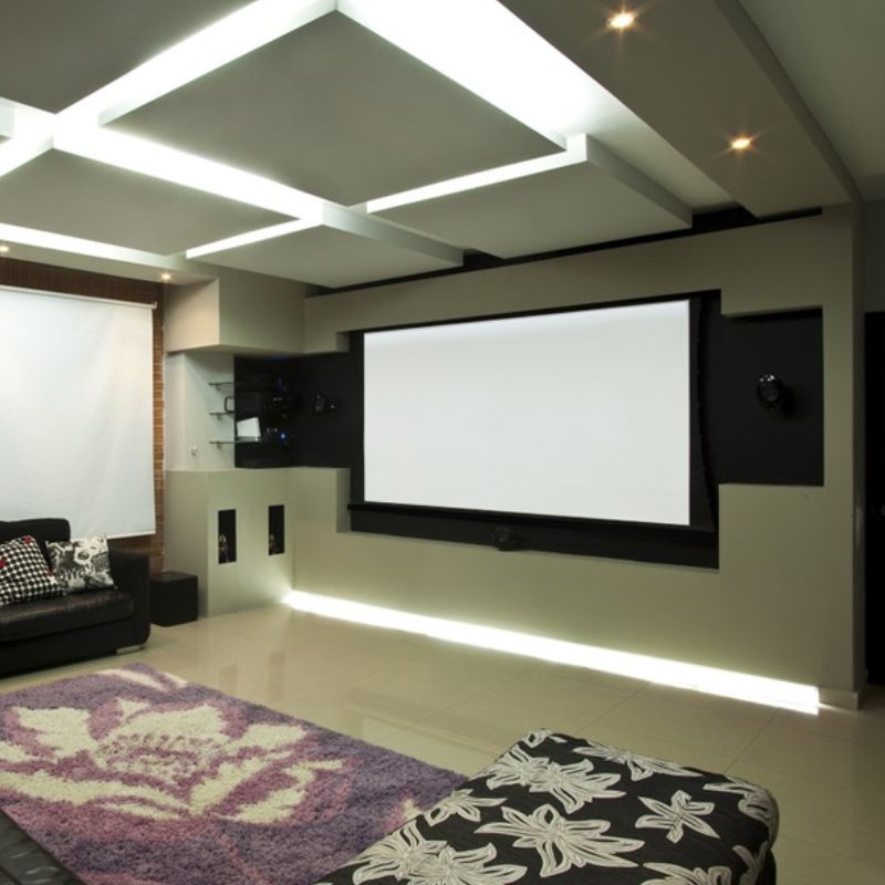 EluneVision Reference Studio 4K AudioWeave Motorized Tab-Tensioned Screen | 16:9 HD Format - Quality Home Distribution