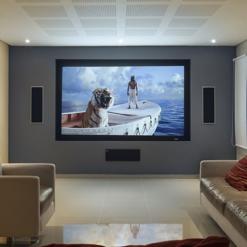 EluneVision Reference Studio 4K Fixed-Frame Screen | 16:9 High Definition Format - Quality Home Distribution