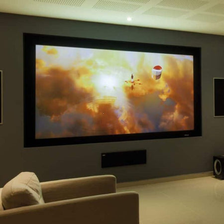 EluneVision Reference Studio 4K Fixed-Frame Screen | 16:9 High Definition Format - Quality Home Distribution