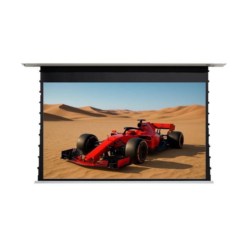 EluneVision Reference Studio 4K AudioWeave Motorized In-Ceiling Tab-Tensioned Screen | 16:9 HD Format - Quality Home Distribution