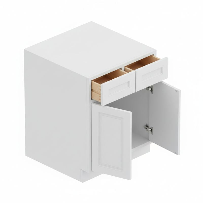 JWQ Double Door Double Drawer Base Cabinet - Quality Home Distribution