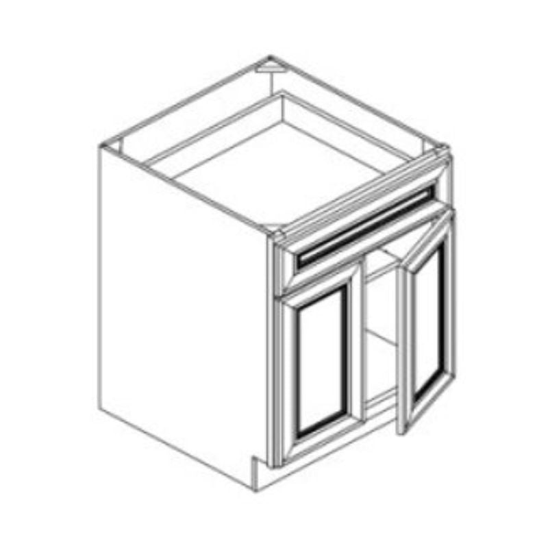 JWQ Double Door Single Drawer Base Cabinet - Quality Home Distribution