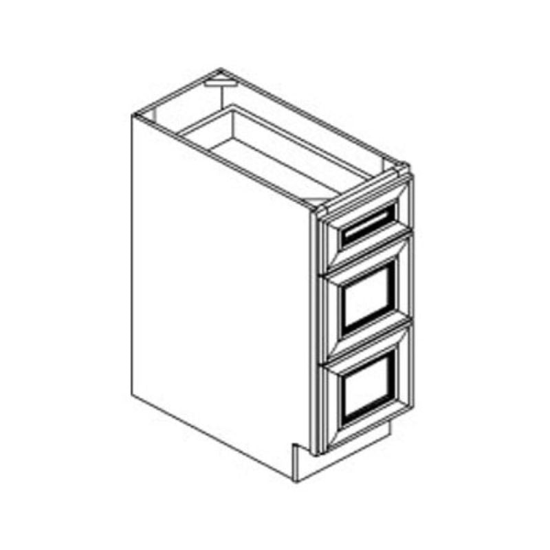 JWQ Three Drawer Base Cabinet - Quality Home Distribution