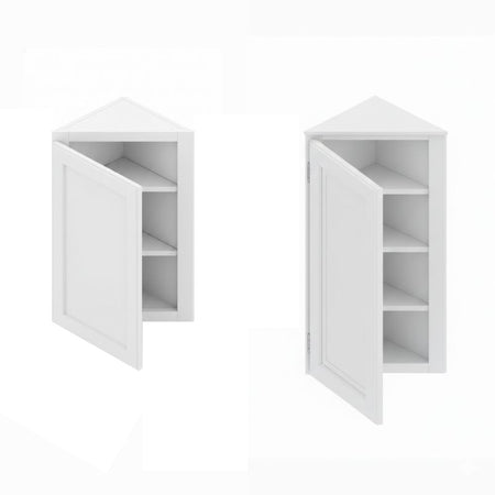 JWQ Wall Angle Corner Cabinet - Diagonal Corner Storage - Quality Home Distribution