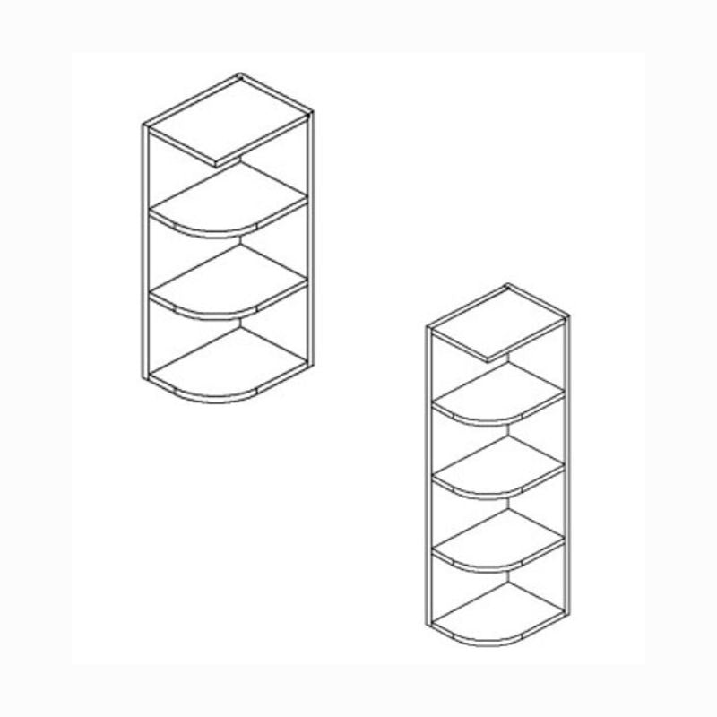 JWQ Wall End Shelf Cabinet - Open Decorative Display - Quality Home Distribution