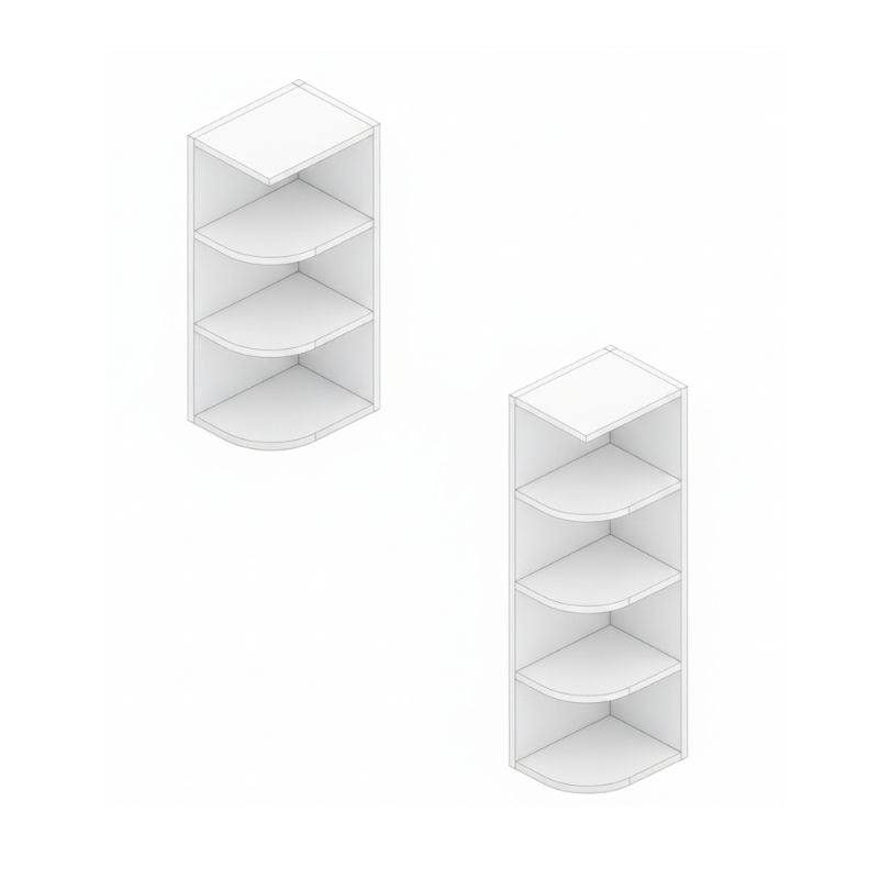 JWQ Wall End Shelf Cabinet - Open Decorative Display - Quality Home Distribution