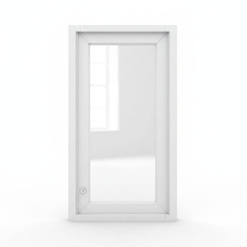 JWQ Wall Glass Door with Clear Glass Included - Quality Home Distribution