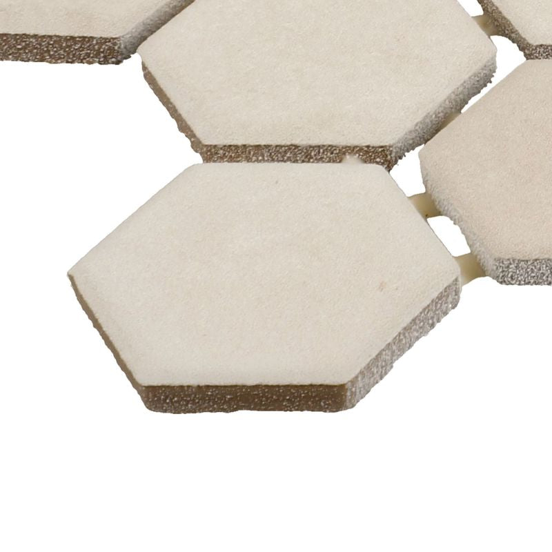 American Olean Almond Studio Haven Ceramic Tile - Hexagon Edge