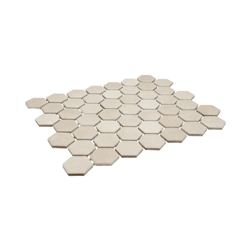 American Olean Almond Studio Haven Ceramic Tile - Hexagon Flat