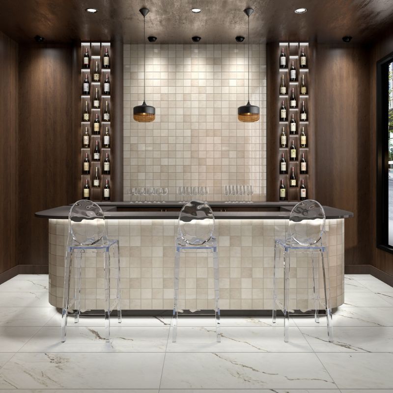American Olean Almond Studio Haven Ceramic Tile - Square Lifestyle