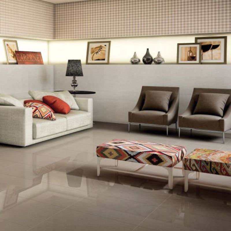 American Olean Beige Stone-Look Porcelain Tile