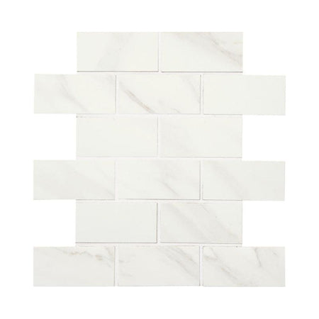 American Olean Bianco Carrara Marble-Look Porcelain Tile - Rectangle
