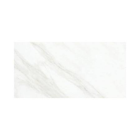 American Olean Bianco Carrara Marble-Look Porcelain Tile - Rectangle