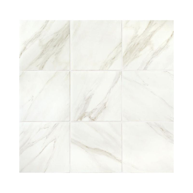 American Olean Bianco Carrara Marble-Look Porcelain Tile - Square