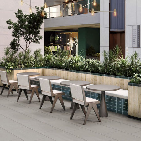 American Olean Breeze Subtle Strands Concrete-Look Tile - Rectangle Lifestyle