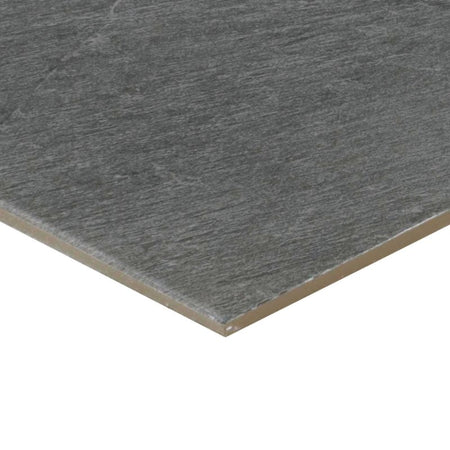 American Olean Charred Gray Constant Porcelain Tile - Rectangle Edge