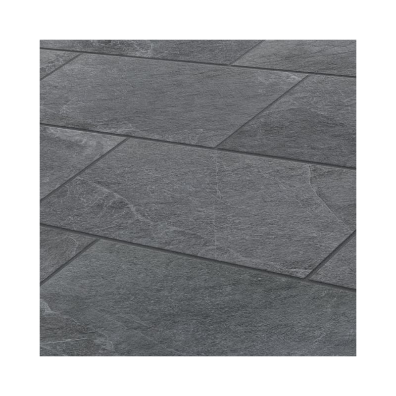 American Olean Charred Gray Constant Porcelain Tile - Rectangle Zoomed