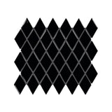 American Olean Color Story Mosaics Black Ceramic Tile - Harlequin