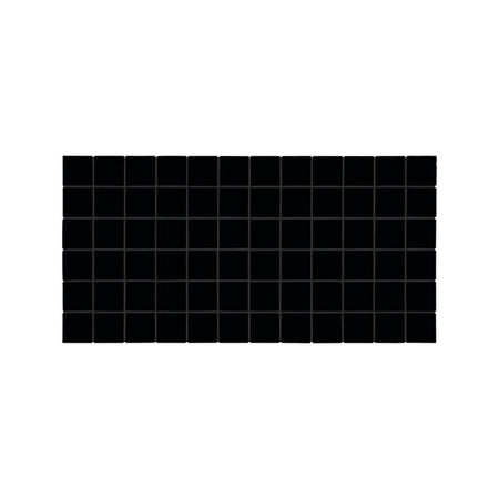 American Olean Color Story Mosaics Black Ceramic Tile - Straight Joint