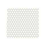 American Olean Color Story Mosaics Ice White Ceramic Tile - Penny Round