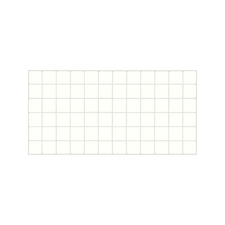 American Olean Color Story Mosaics Ice White Ceramic Tile - Straight Joint