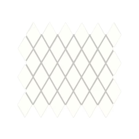 American Olean Color Story Mosaics Ice White Ceramic Tile - Harlequin