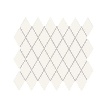 American Olean Matte Designer White Mosaic Tile - Harlequin
