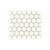 American Olean Matte Designer White Mosaic Tile - Hexagon