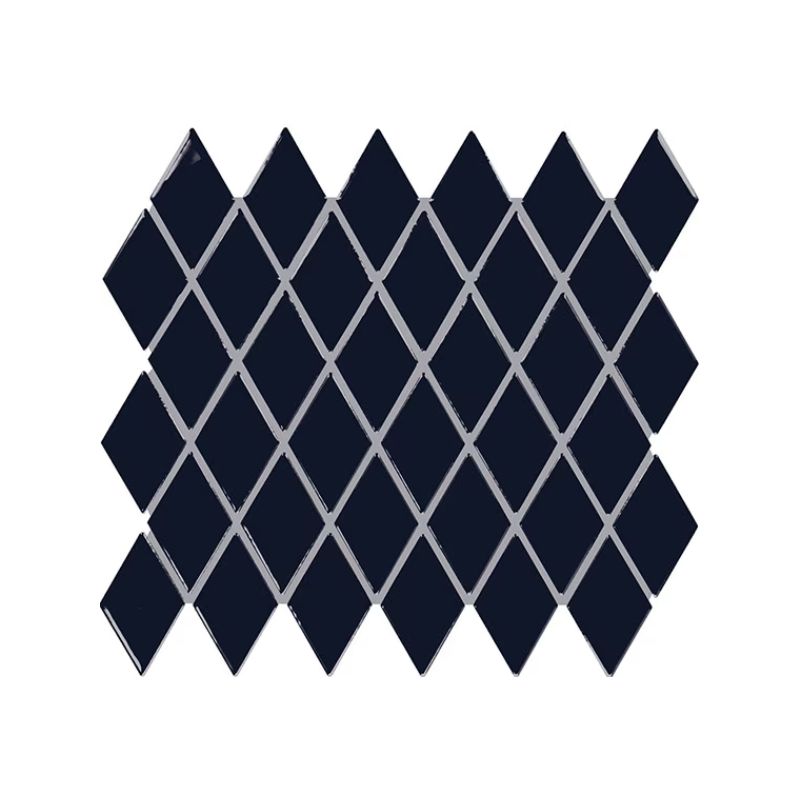 American Olean Color Story Mosaics Navy Ceramic Tile - Harlequin