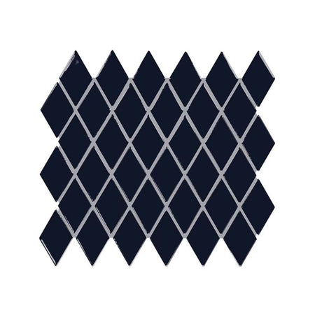 American Olean Color Story Mosaics Navy Ceramic Tile - Harlequin