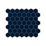 American Olean Color Story Mosaics Navy Ceramic Tile - Hexagon