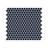 American Olean Color Story Mosaics Navy Ceramic Tile - Penny Rounds